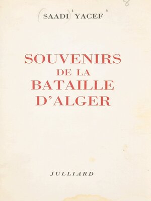 cover image of Souvenirs de la bataille d'Alger